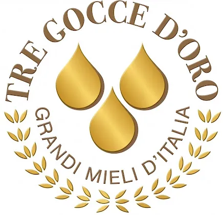 Logo Tre Gocce d'oro — Grandi Mieli d'Italia